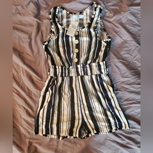 Striped romper
